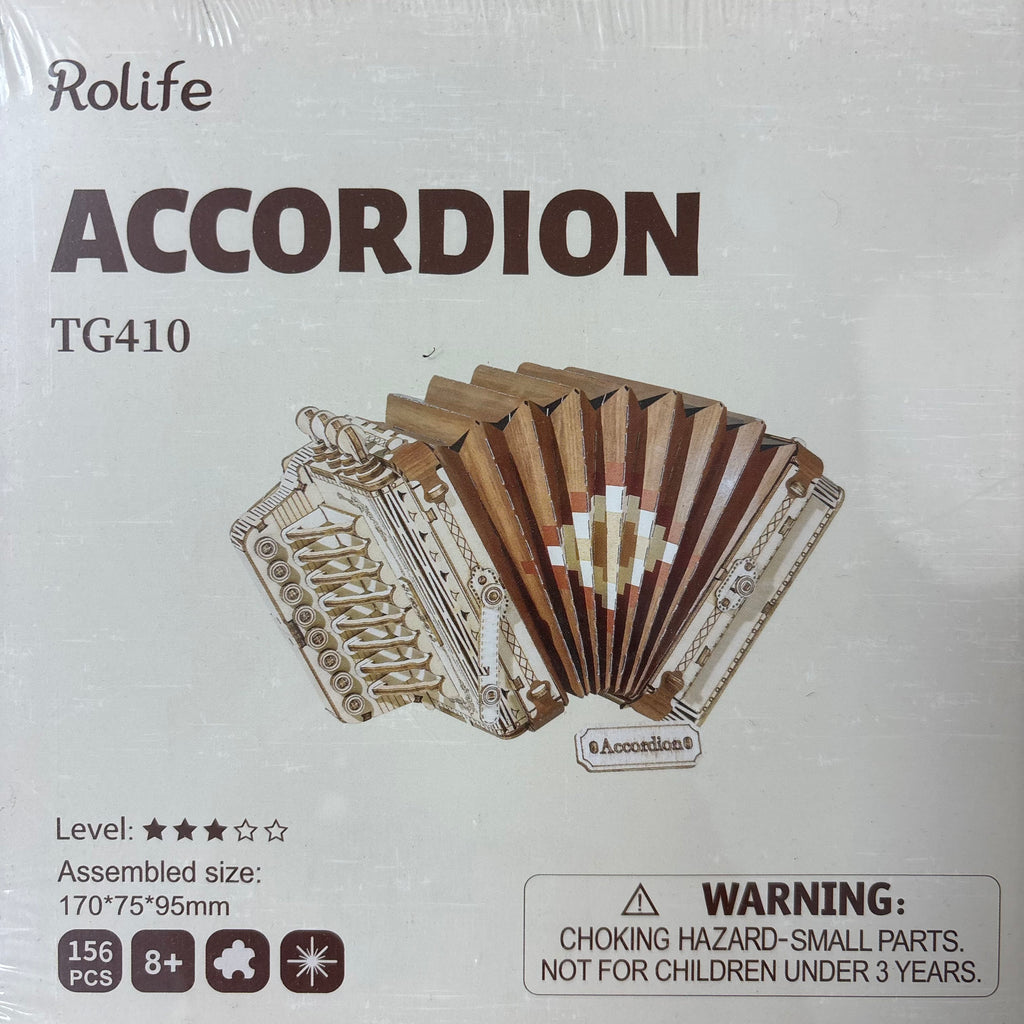 Rolife 3D accordion wooden model kit