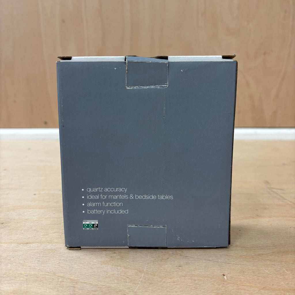 Marks & spencer mini alarm clock – silver & clear acrylic – new in box