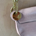 Jasper conran pink croc cross body saddle bag