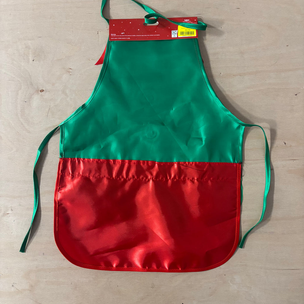 Festive kids wonderland christmas apron Elf