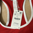 Zara sports top bundle x 2 size small red and black