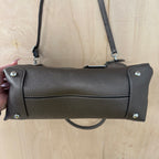 Carvela dark glitter faux leather handbag tote shoulder bag