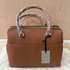 Modalu tan leather pippa handbag with dustbag