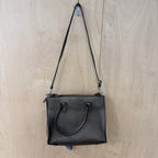 Carvela dark glitter faux leather handbag tote shoulder bag