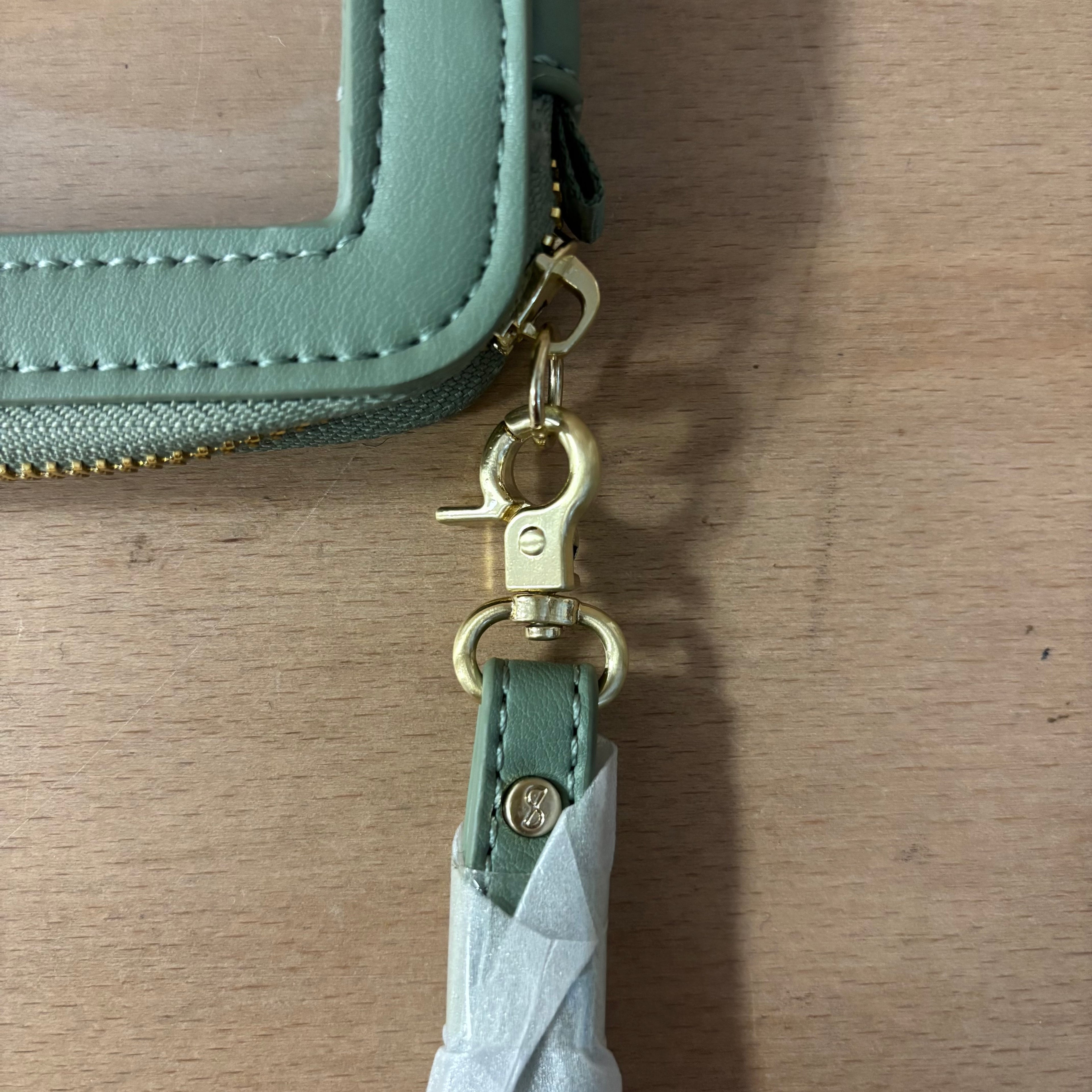 Stackers green clear pouch