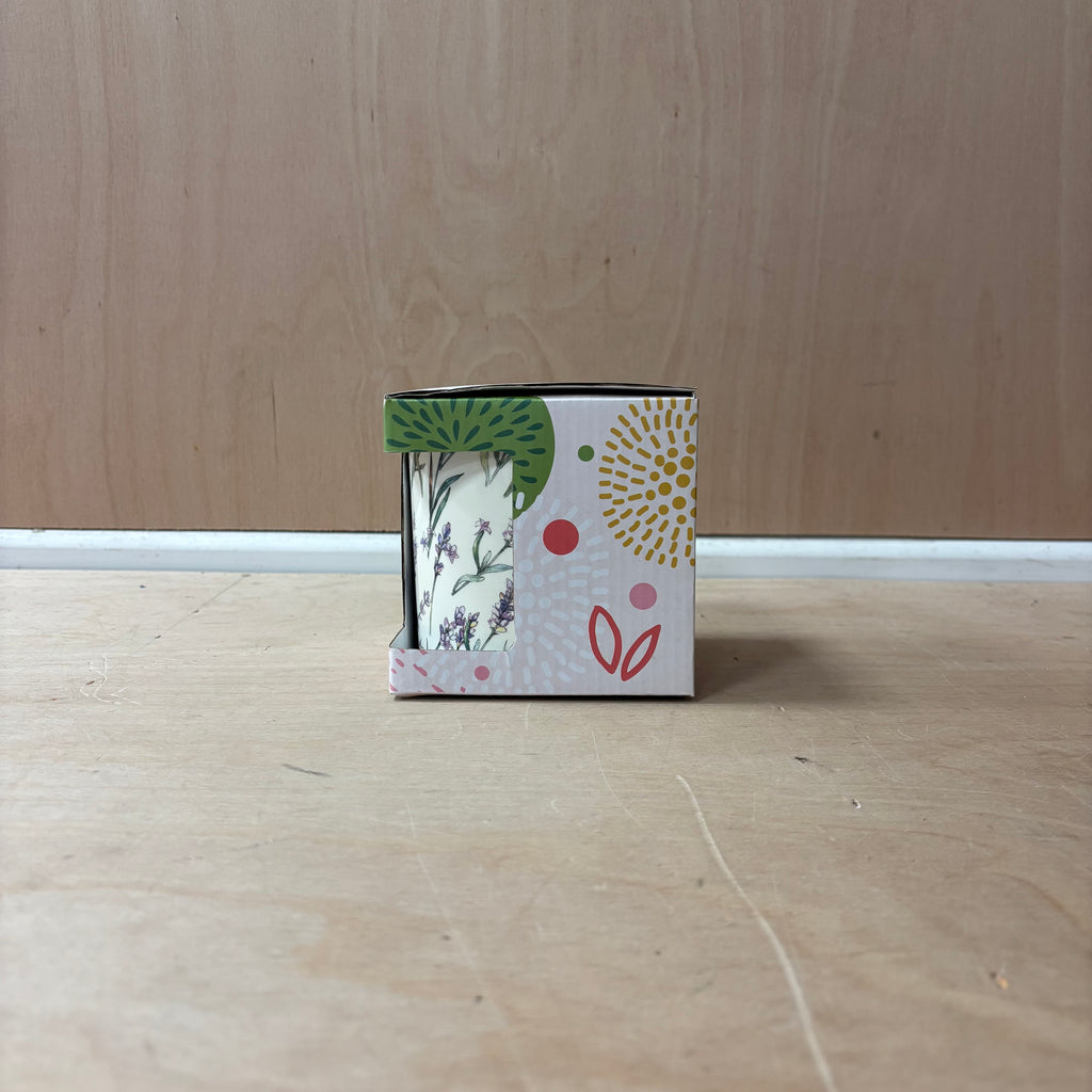 Lavender ceramic indoor plant pot