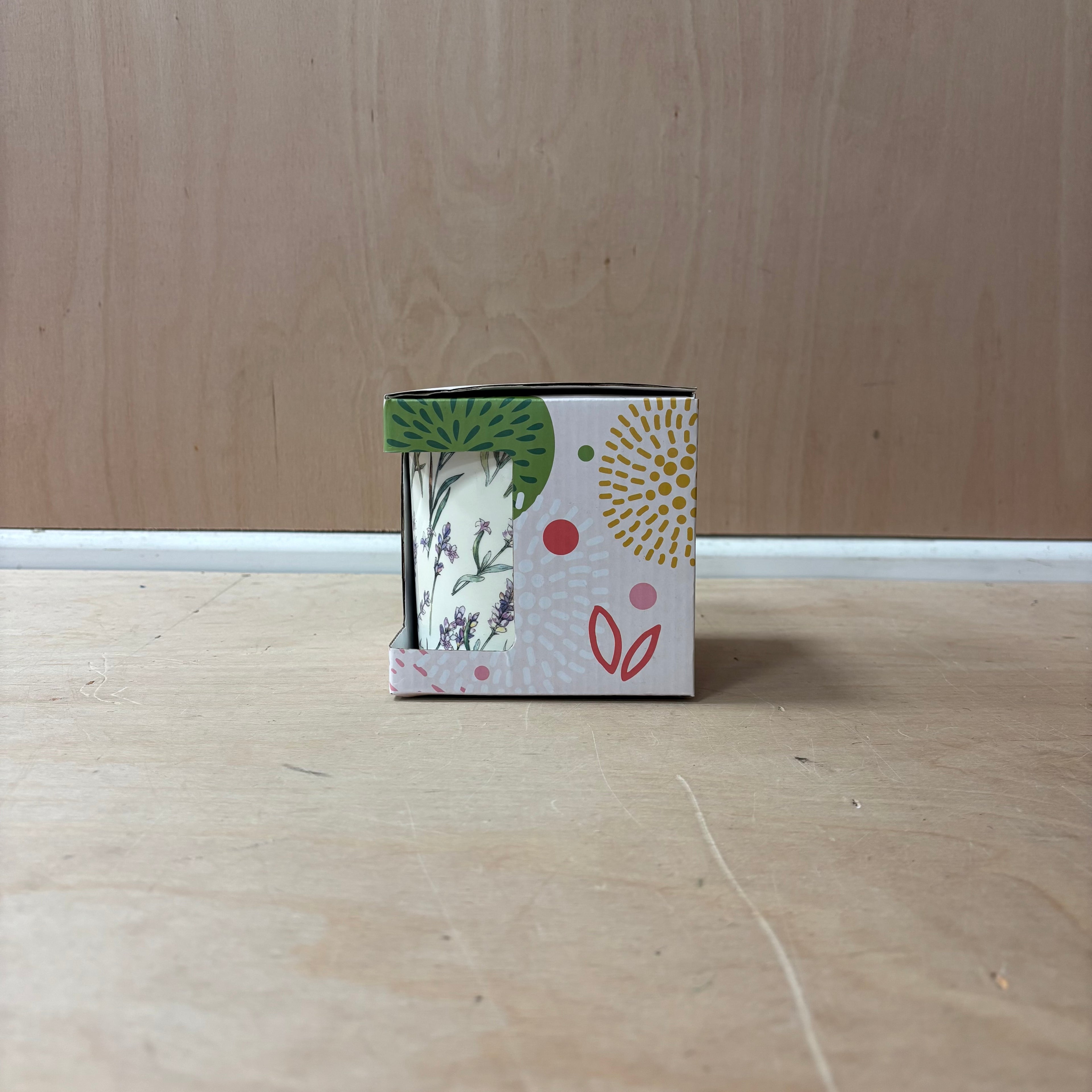 Lavender ceramic indoor plant pot