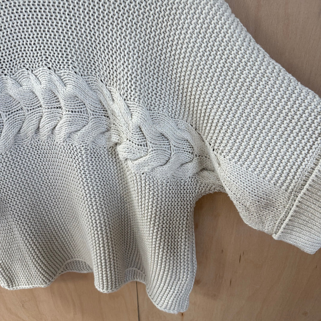 Massimo dutti cable knit grey jumper size small