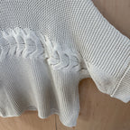 Massimo dutti cable knit grey jumper size small