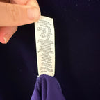 BHS vintage purple velvet bodycon dress size 14