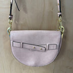 Jasper conran pink croc cross body saddle bag