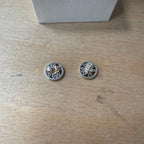 PANDORA sparkling family tree stud earrings sterling silver