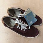 Clarks mapped edge burgundy lace up trainers size 8 UK brand new