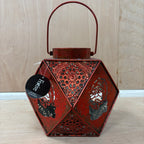 Christmas geometric santa lantern