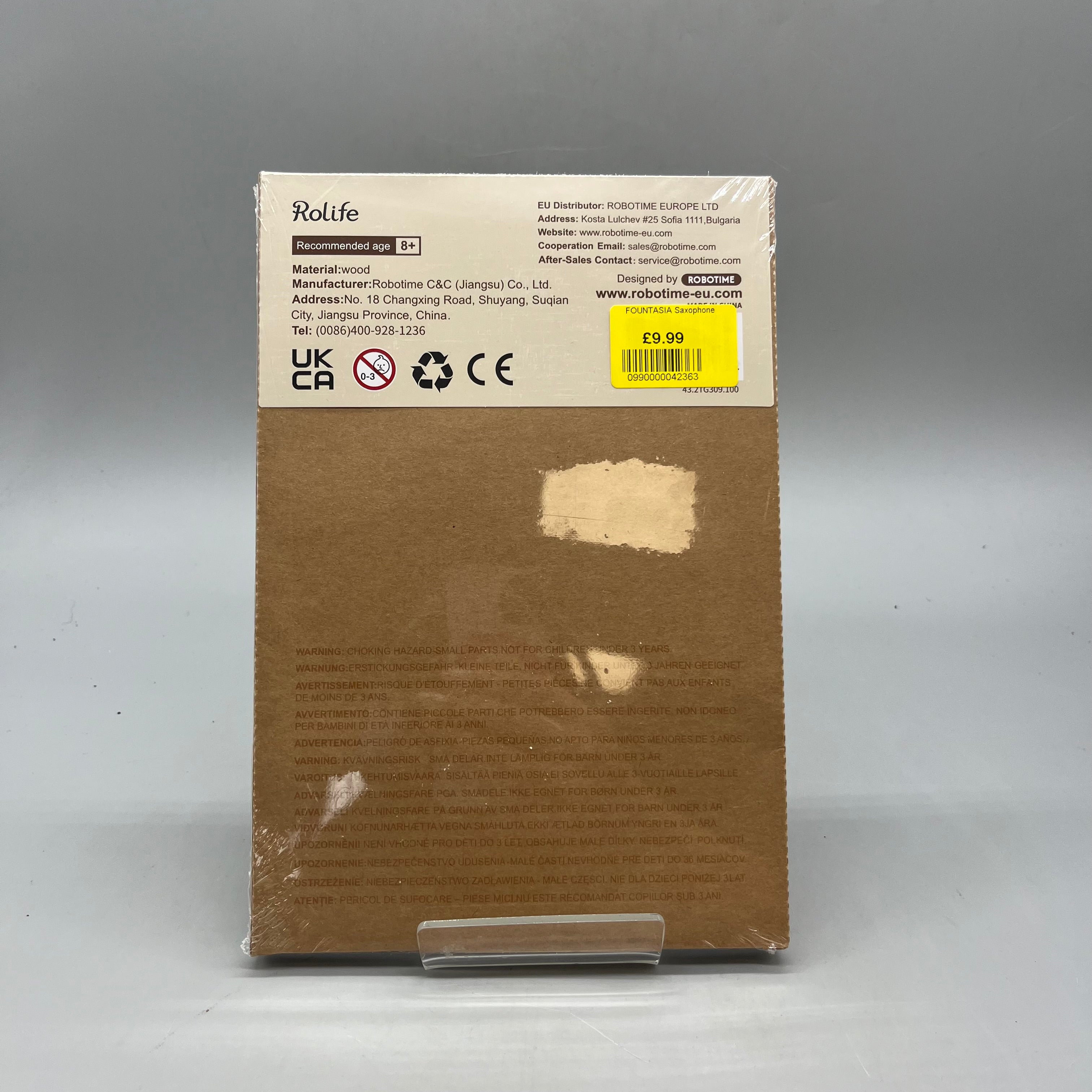 Rolife 3D saxophone wooden model kit
