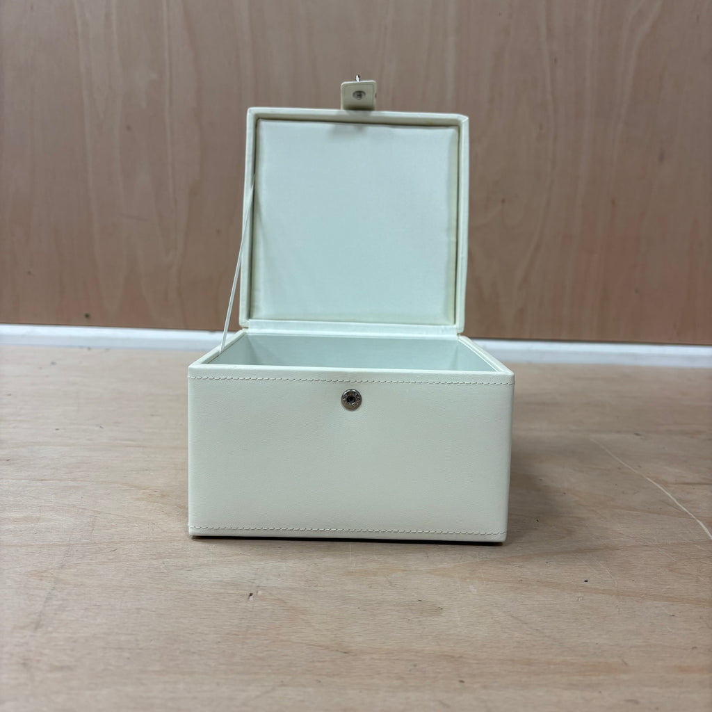 Marks & spencer with love range cream patterned top jewellery box new