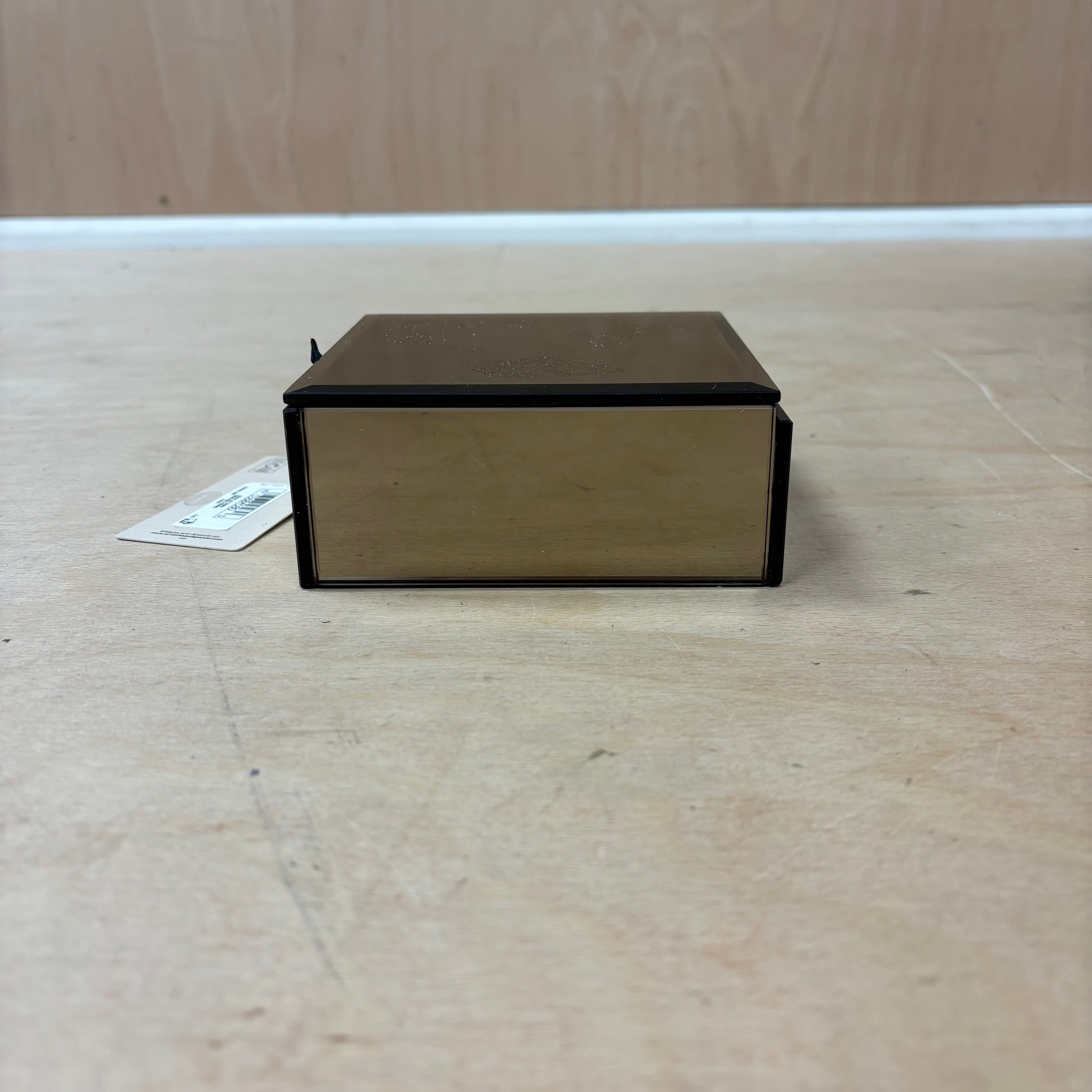 Marks & spencer with love mirror design with glitter butterfly jewellery box new