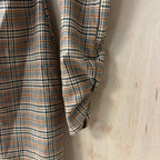 Zara brown plaid collard dress size x small