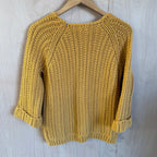 Massimo dutti cable knit orange jumper size small