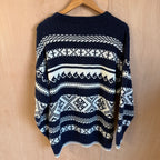 Ghost london knitted jumper blue & white size XS