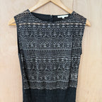 Maje black lace rara mini dress size 40