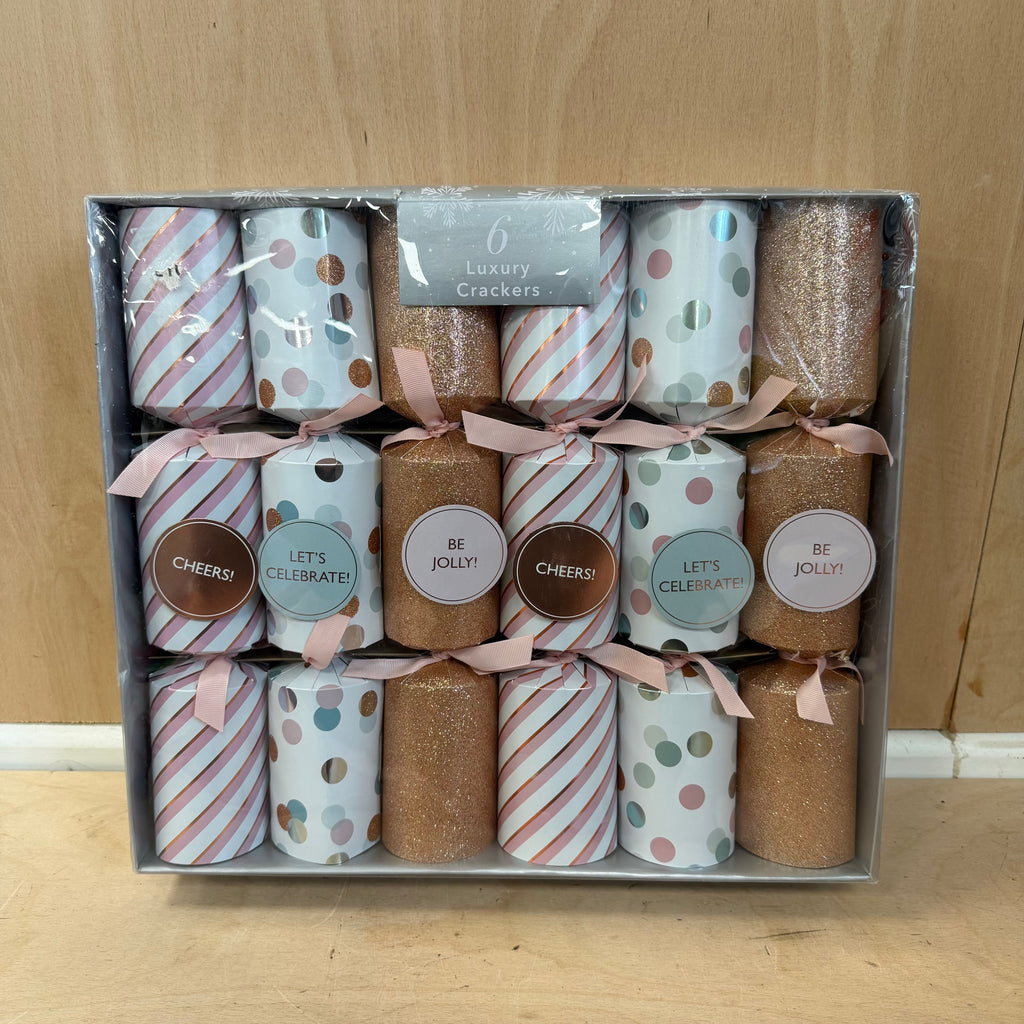 Dunelm 6 luxury christmas crackers boxed