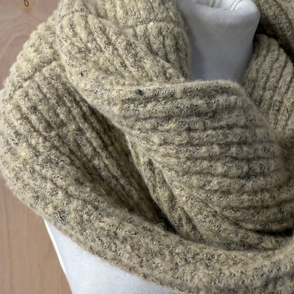 M&S camel knitted scarf neck wrap