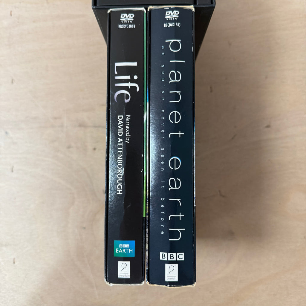 David attenborough's life, life on land & planet earth DVD's