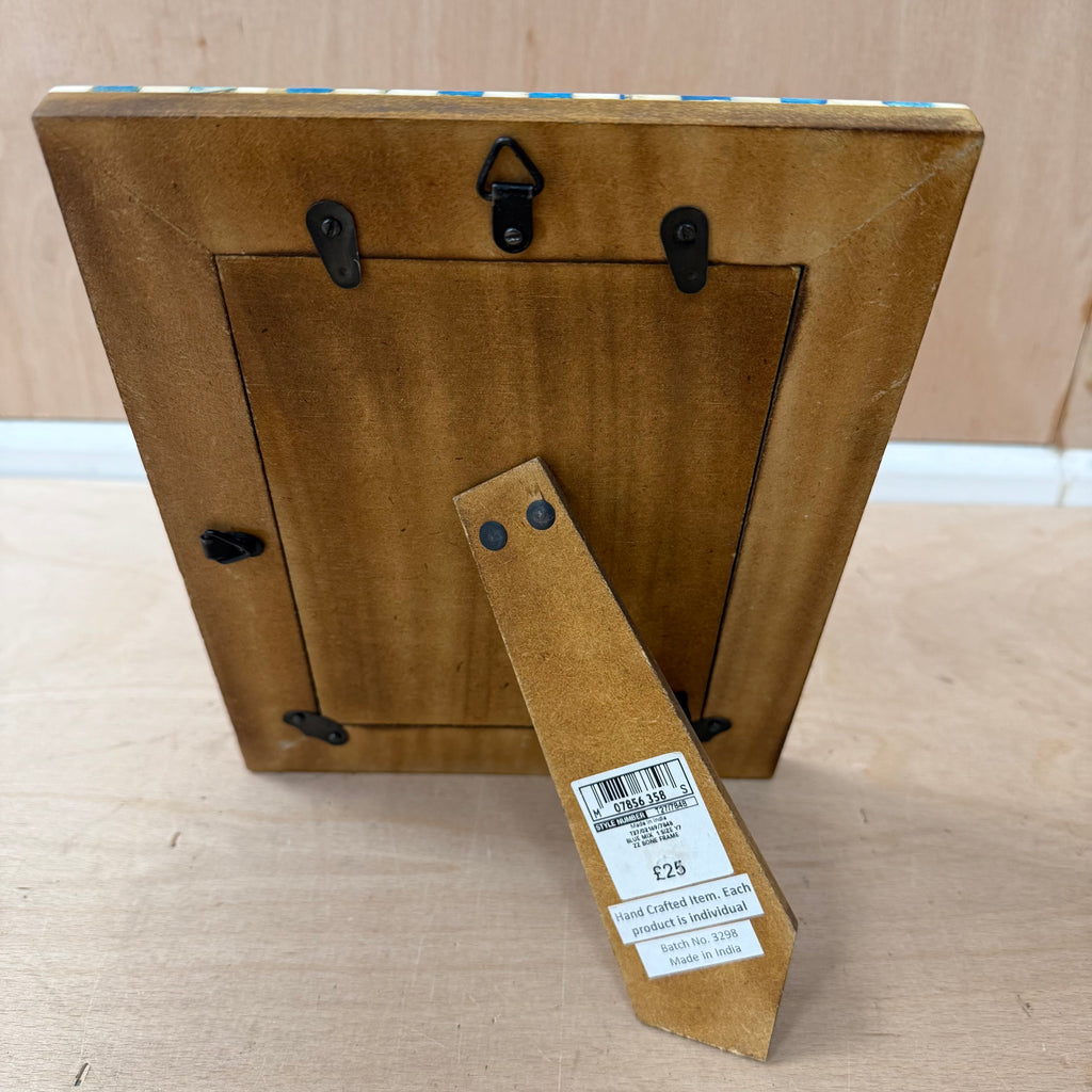 M&S home decorative blue frame 5x7"