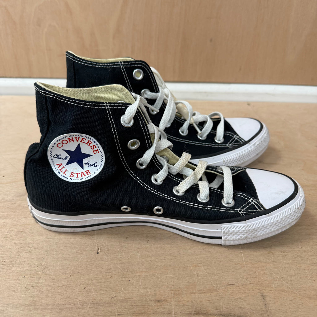Converse all-star hi tops black white soles UK size 5 ~ unisex