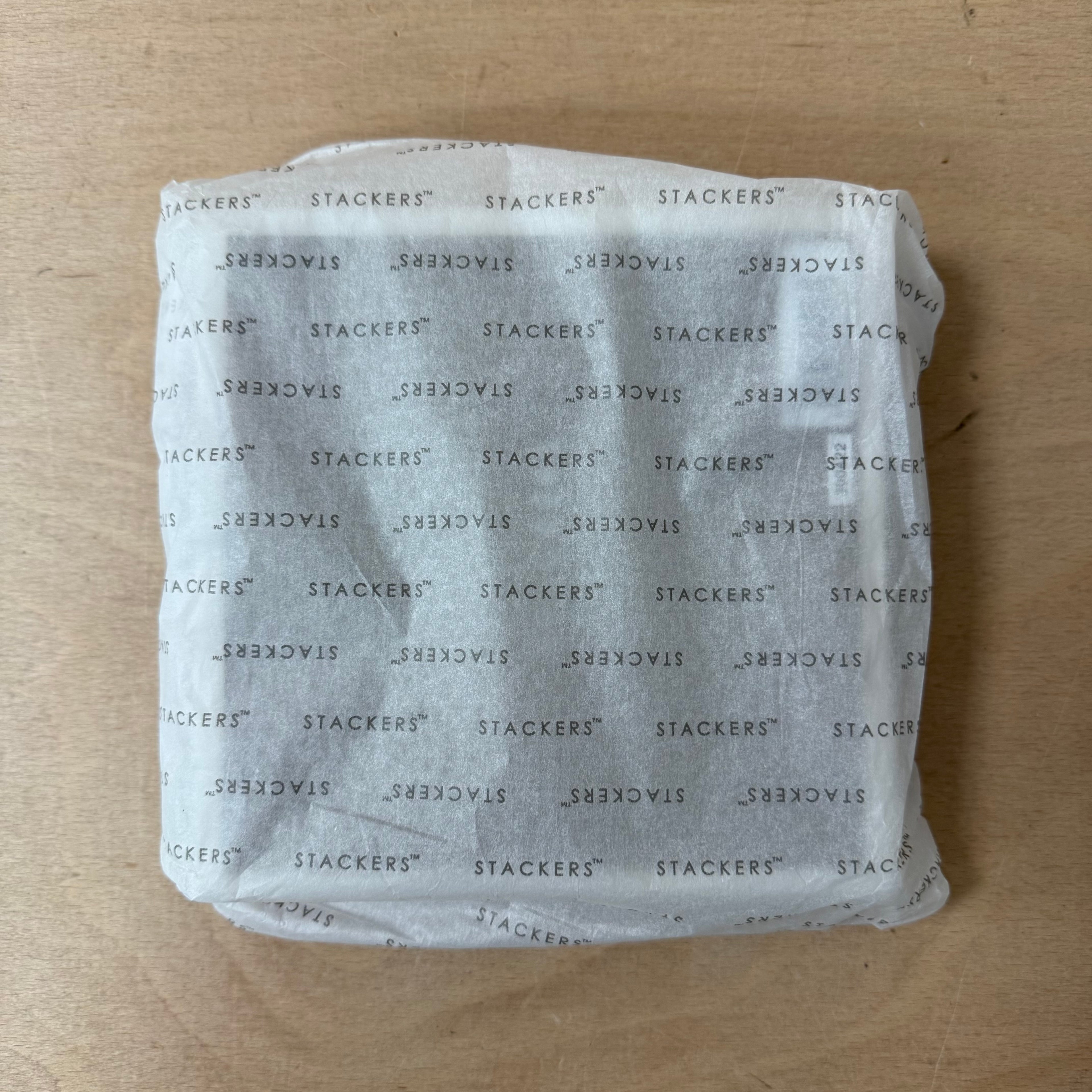 Stackers white leather charm bracelet travel jewellery organiser Xmas gift