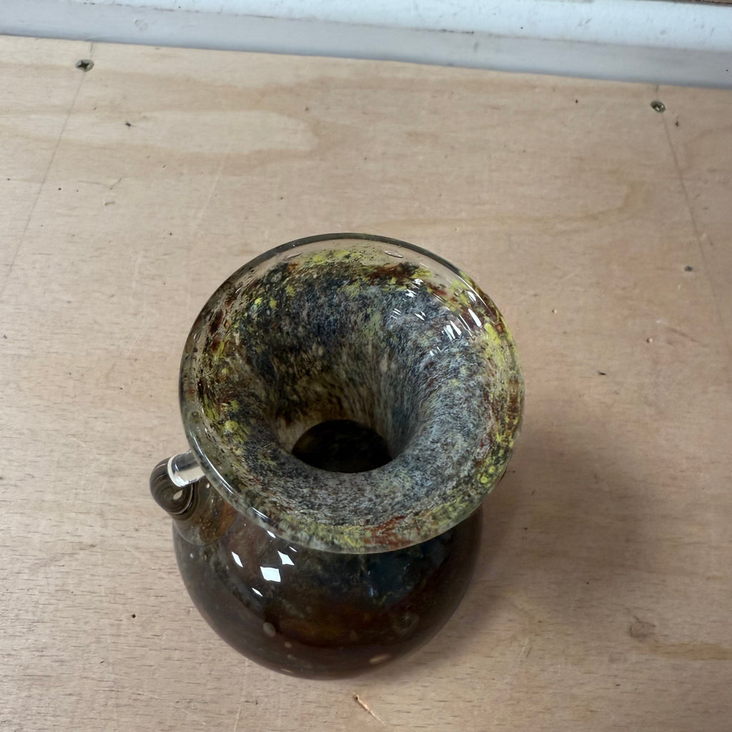 Vintage blown glass murano style vase