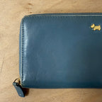 Radley light blue purse with gold hardware