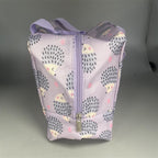 Hedgehog lilac lunch bag