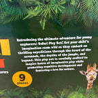 Kids safari play set 9 pieces animals new in box