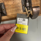 Hooks with wooden base