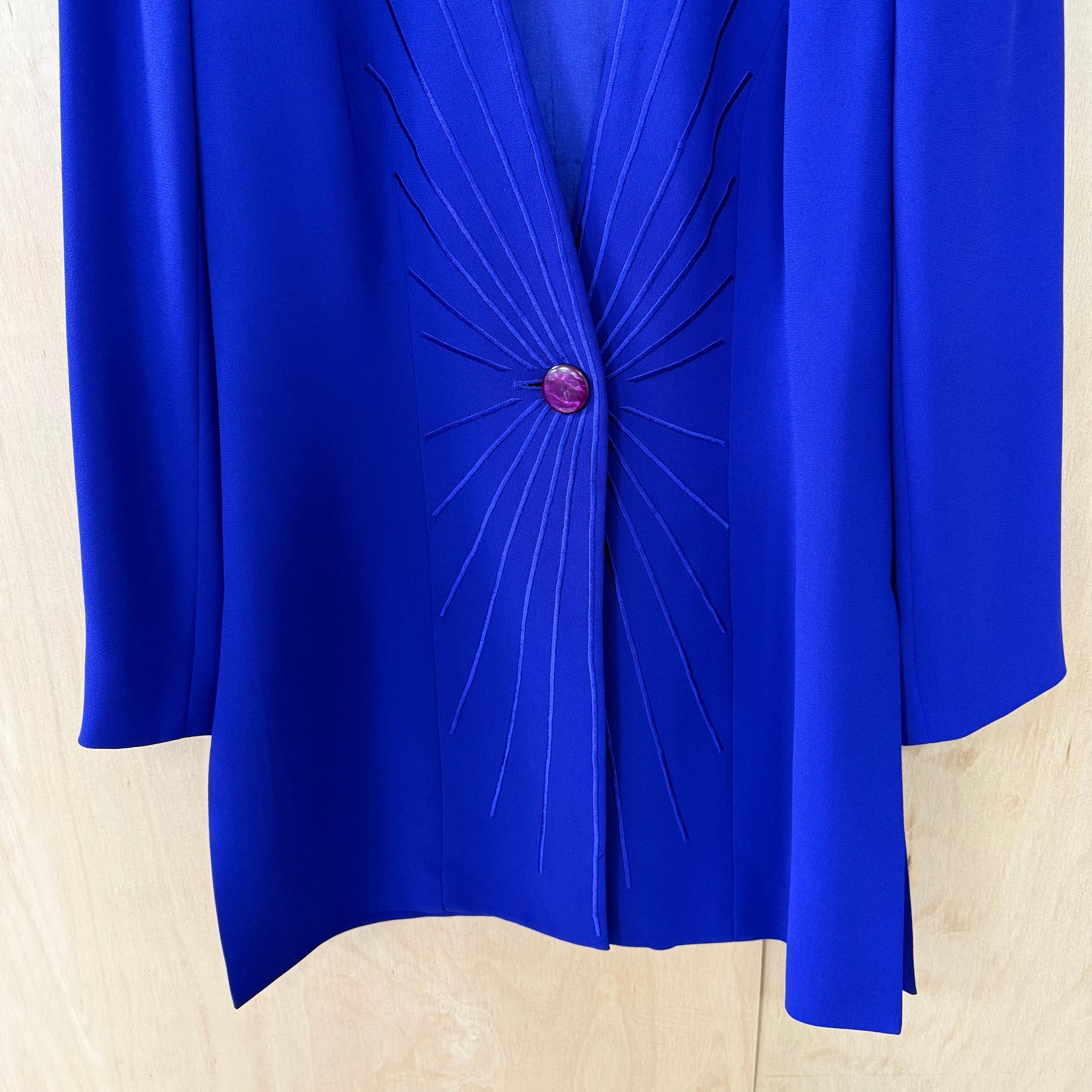 Frank usher vintage purple blazer size 10