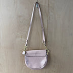 Jasper conran pink croc cross body saddle bag