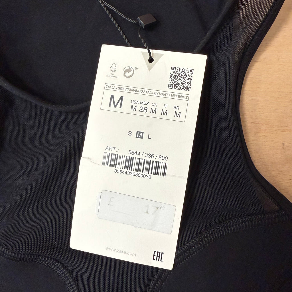 Zara sports top bundle x 2 size medium red and black