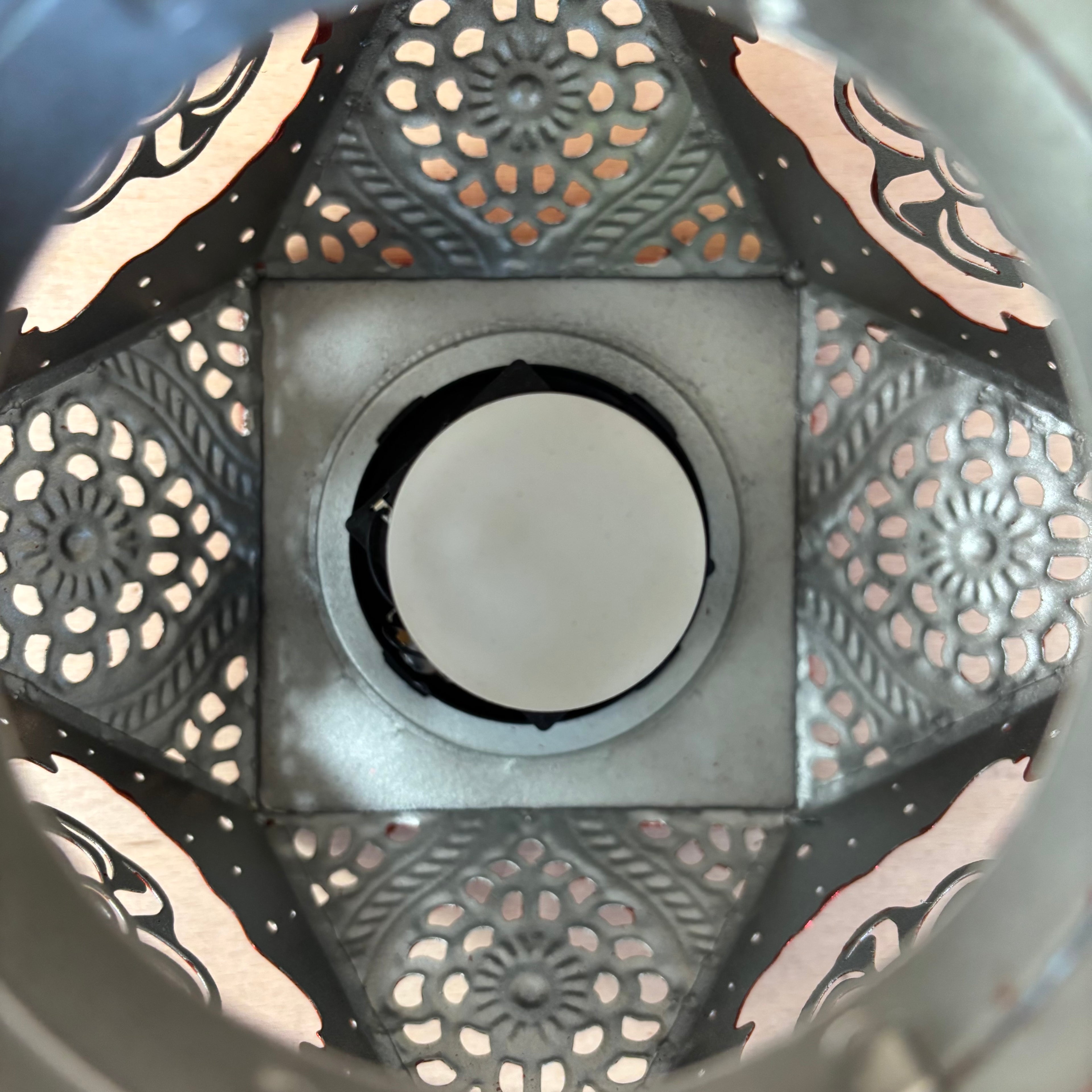 Christmas geometric santa lantern