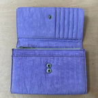 Kipling lilac purse with popper closure