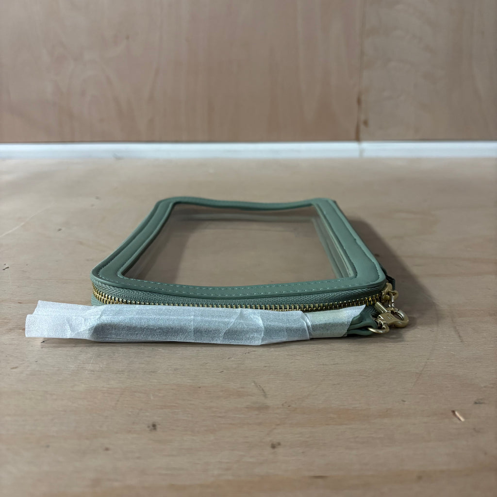 Stackers green clear pouch