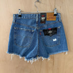 Levi's ladies denim shorts distressed new 25" waist