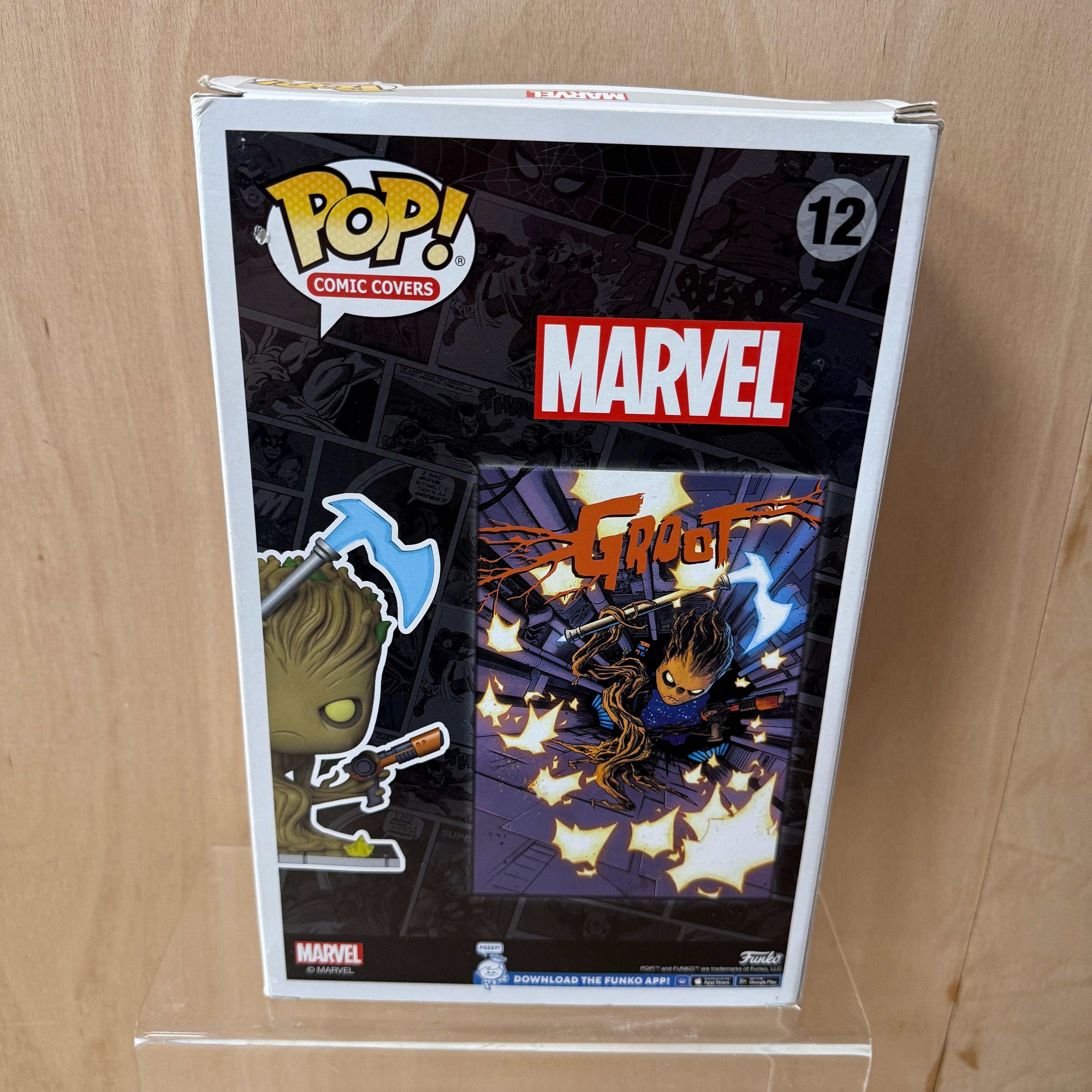 Funko pop comic covers groot figurine new in box
