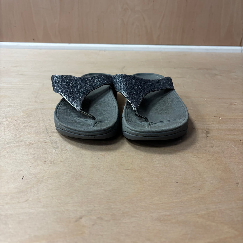 FitFlop grey sequin wedge sandals size 7uk