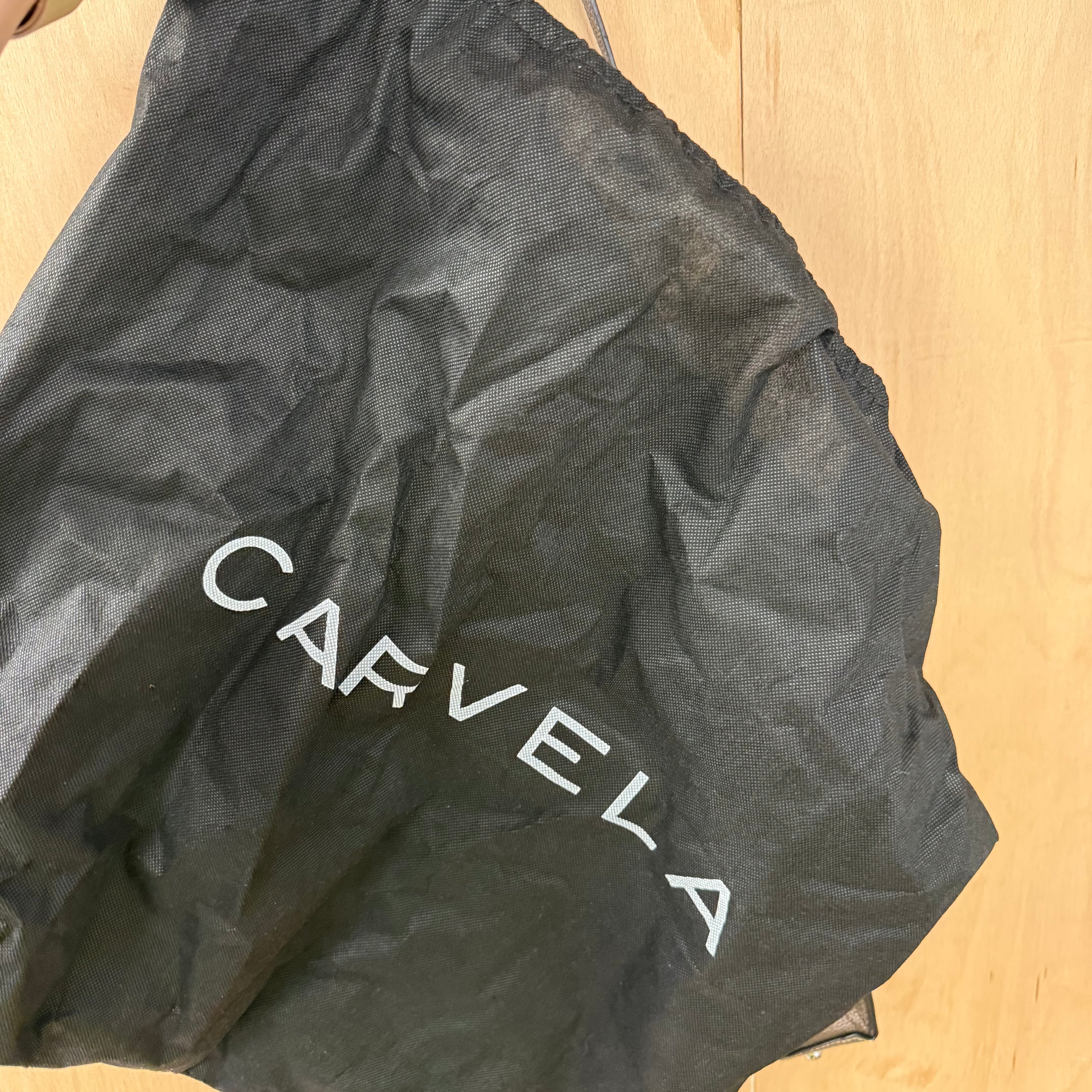 Carvela dark glitter faux leather handbag tote shoulder bag