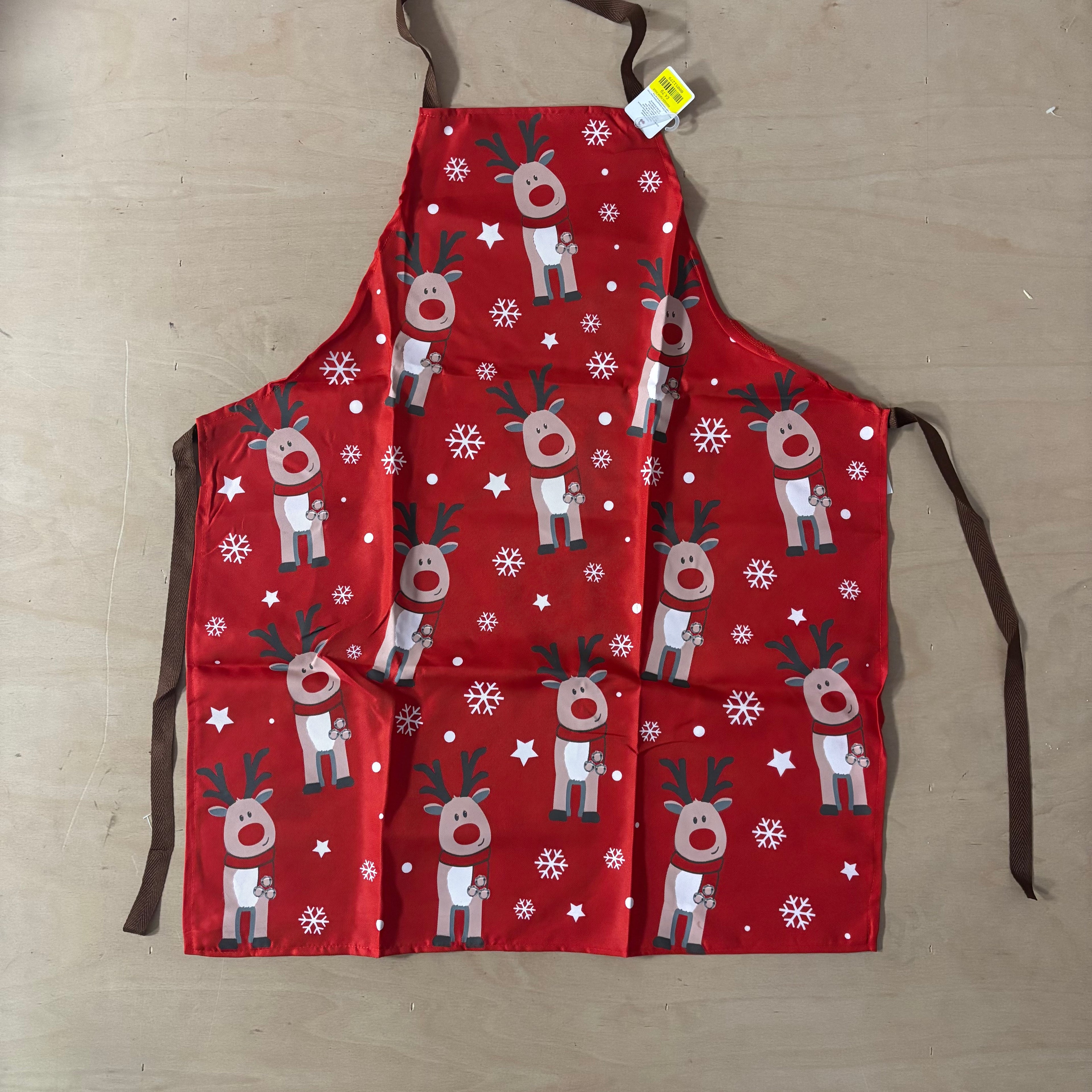 Festive magic adult christmas apron reindeer pattern