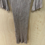 Monsoon pink glitter ribbed knit dress size small