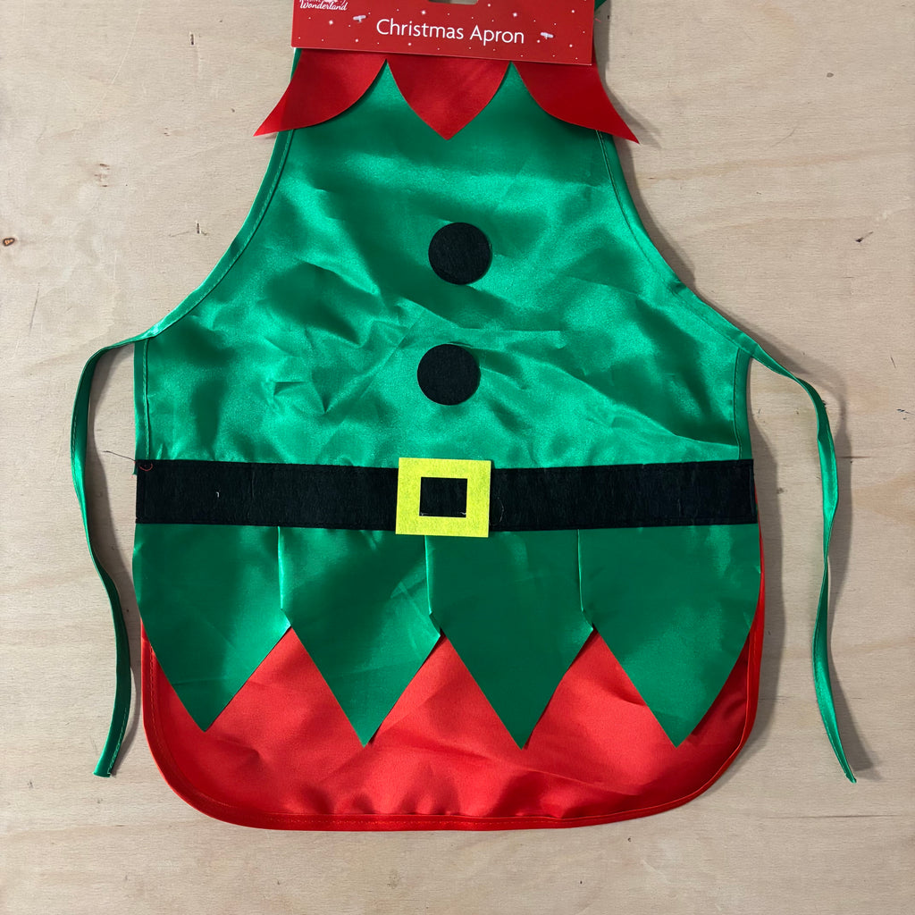 Festive kids wonderland christmas apron Elf