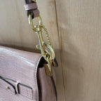 Jasper conran pink croc cross body saddle bag